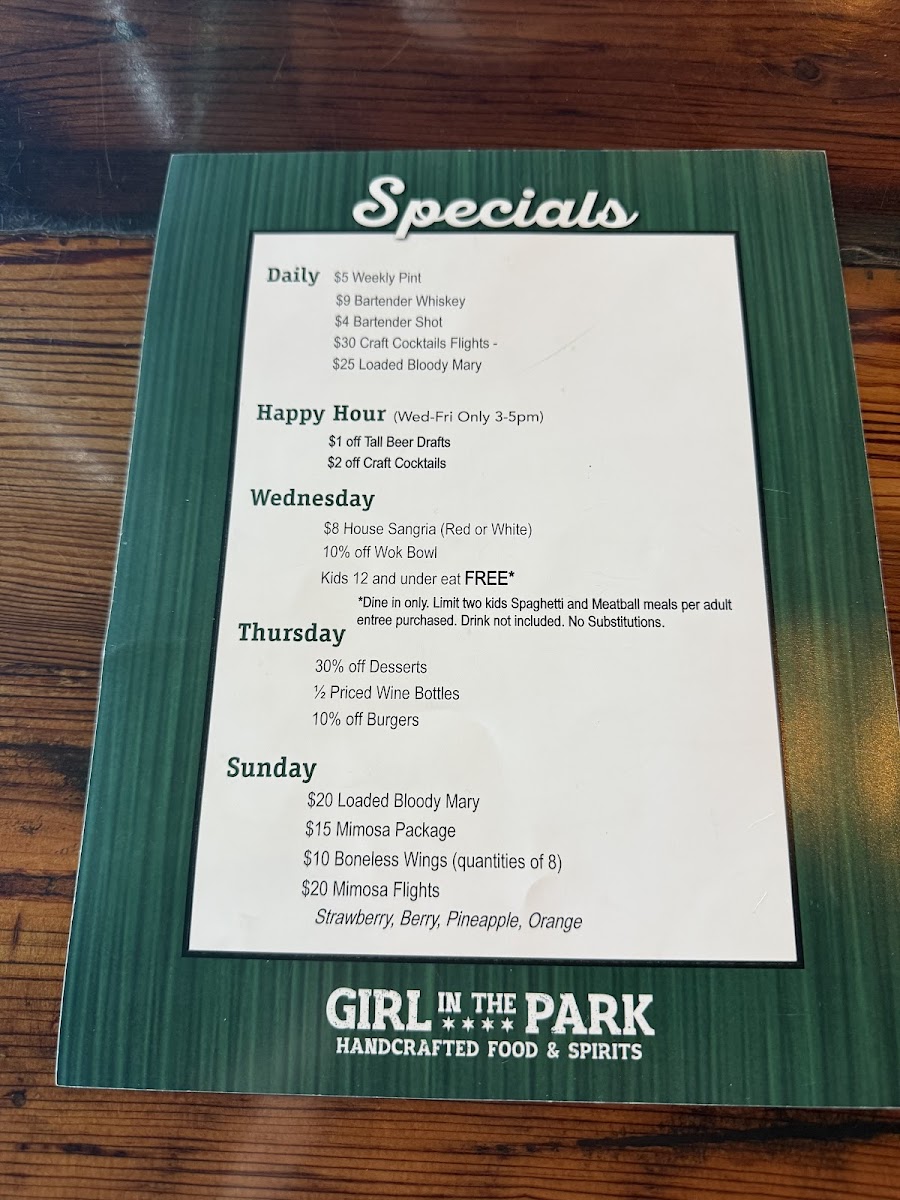 Menu Girl In The Park-10